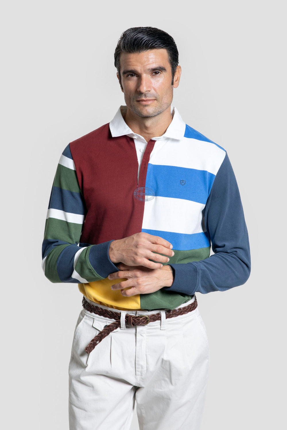 Polo Manga Larga Burdeos