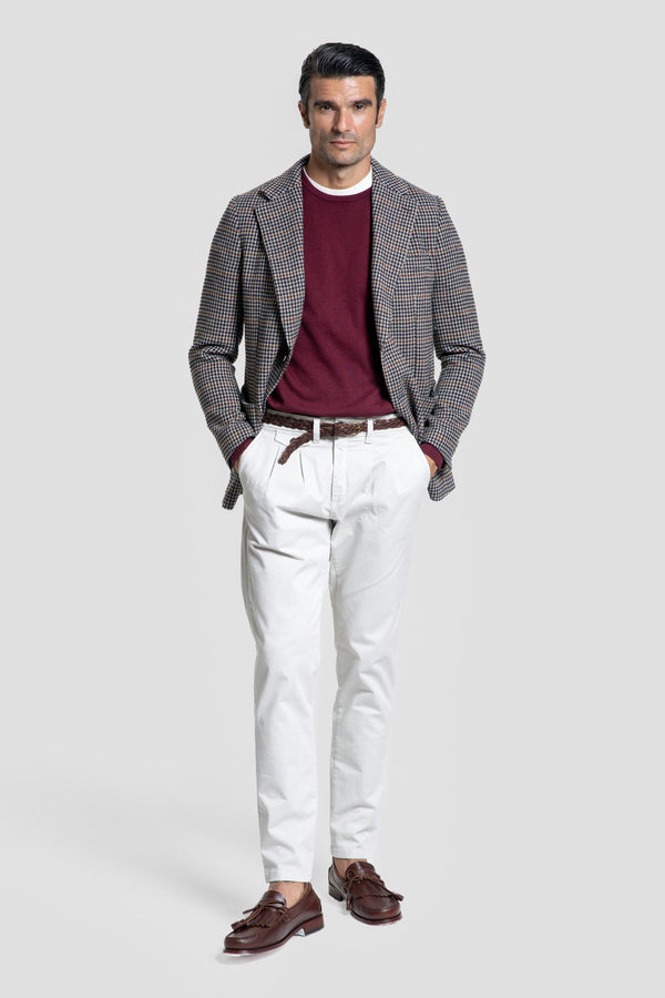 Jersey Cuello Caja Burdeos - Raíces