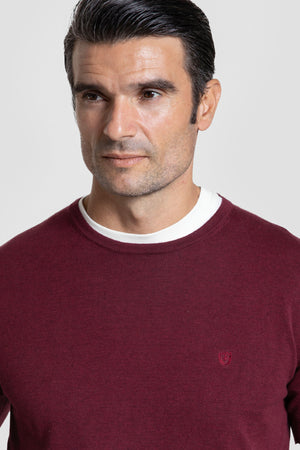 Jersey Cuello Caja Burdeos - Raíces