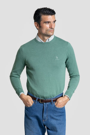 Jersey Cuello Caja Verde Hoja - Raíces
