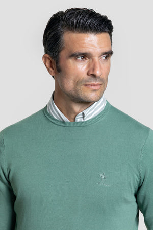 Jersey Cuello Caja Verde Hoja - Raíces