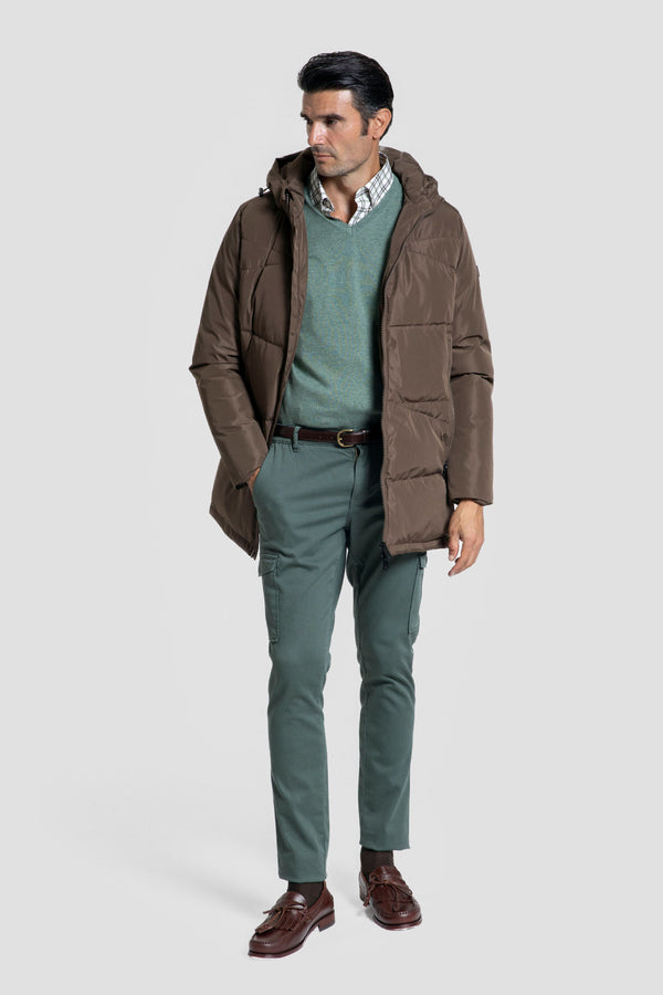 Chaqueton Largo Marrón