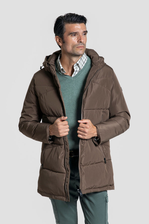 Chaqueton Largo Marrón