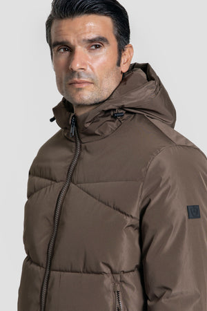 Chaqueton Largo Marrón