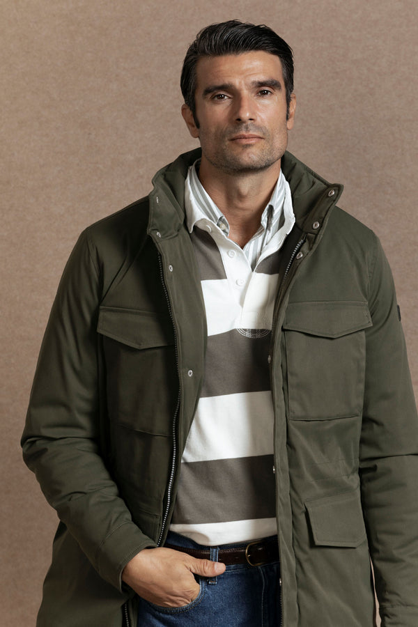 Chaqueton Bolsillos Kaki