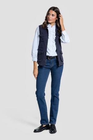 Chaleco Huelva Marino Mujer