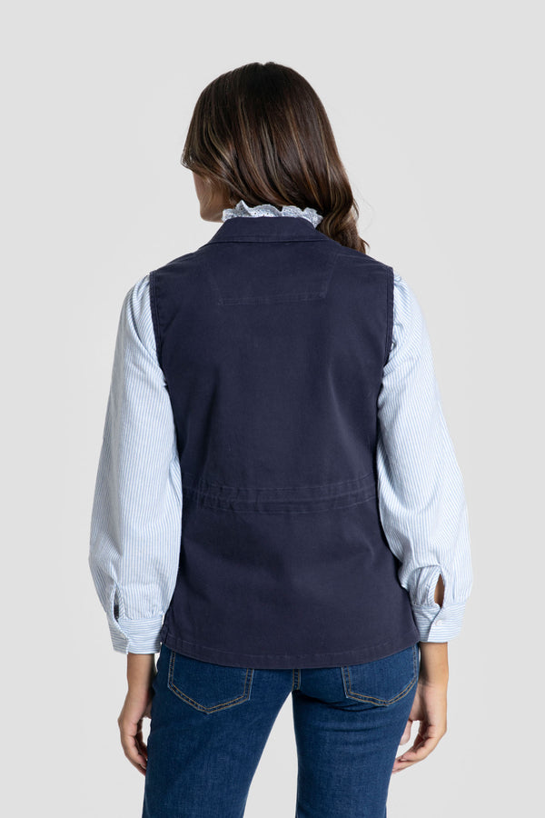 Chaleco Huelva Marino Mujer