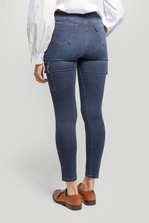 Pantalón Cargo Denim Piedra - Raíces
