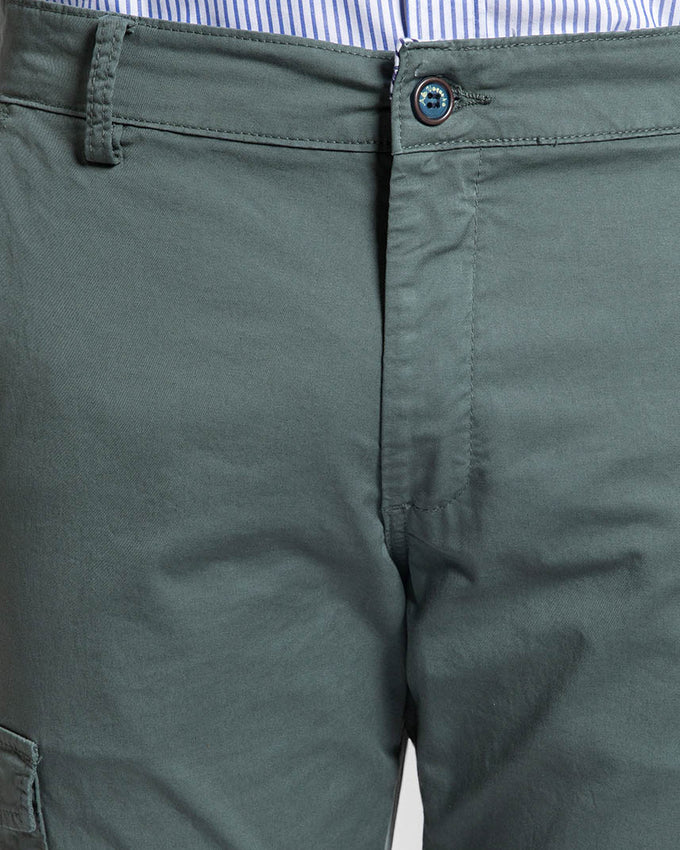 Chino estilo Cargo Verde Hoja