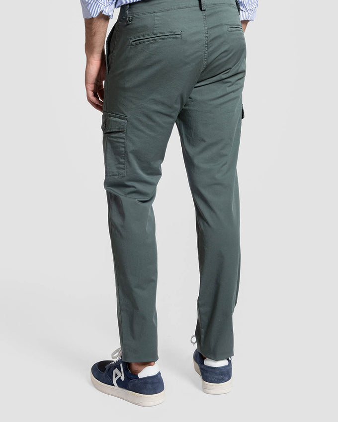 Chino estilo Cargo Verde Hoja