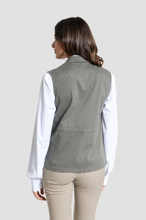 Chaleco Huelva Kaki Mujer