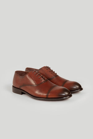 Zapato Perera Marron Cuero