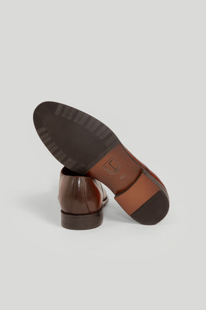 Zapato Perera Marron Cuero