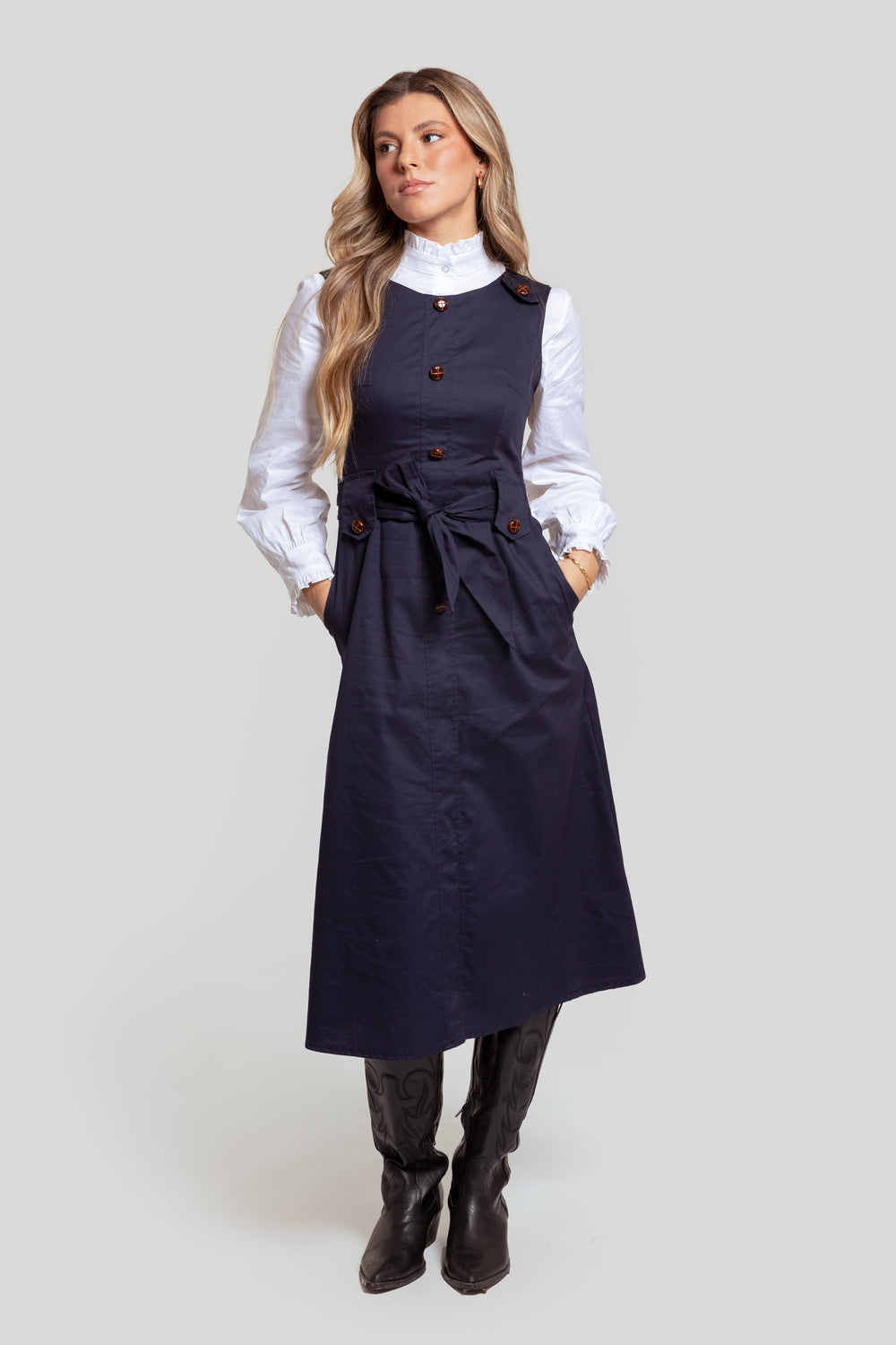 Vestido Rocio Azul - Raíces