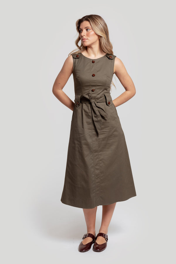 Vestido Rocio Verde - Raíces