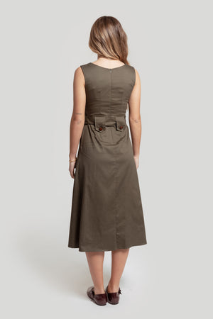 Vestido Rocio Verde - Raíces