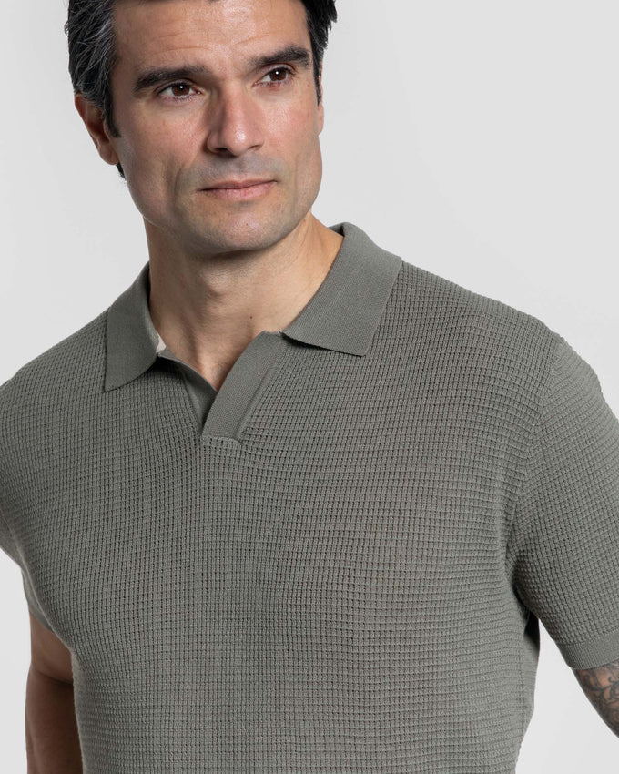 Structured Knit Polo