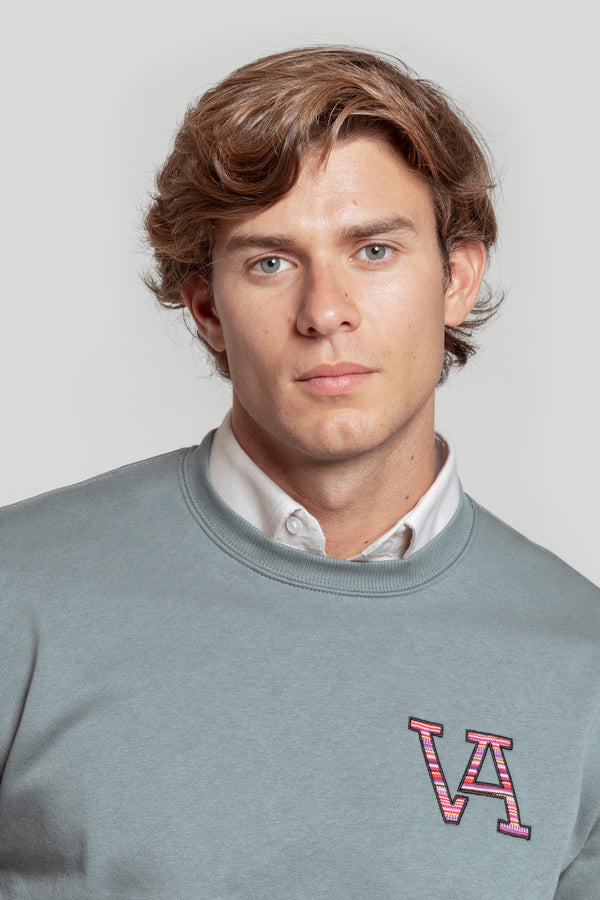 Sudadera Va Etnica Verde Menta - Raíces