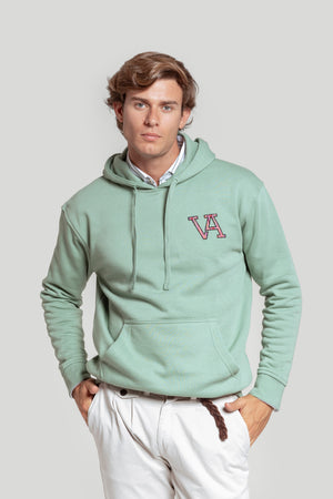 Sudadera VA Etnica Gorro Verde Agua - Raíces