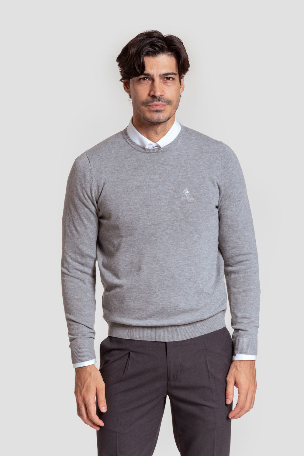 Jersey Cuello Caja Gris - Raíces