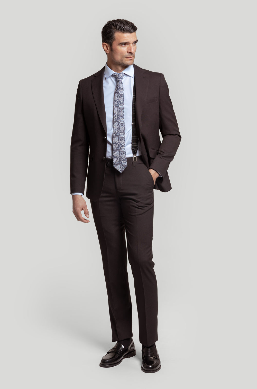 Traje Ojo De Perdiz Negro