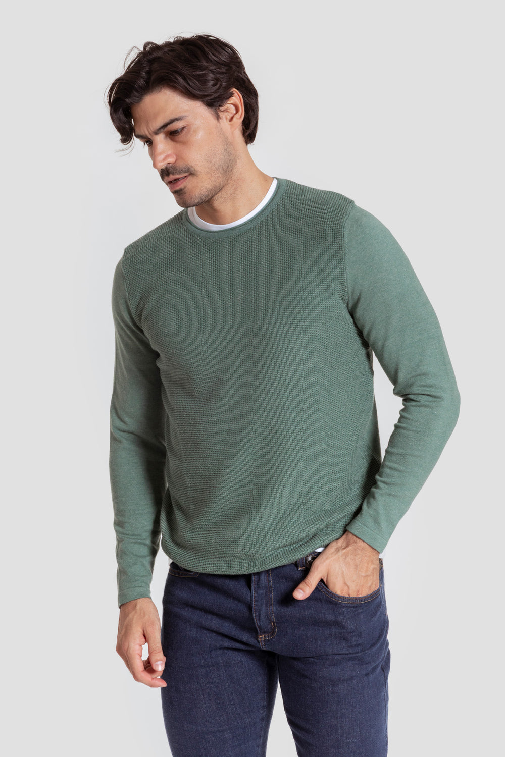 Jersey Caja Estructura Menta - Raíces