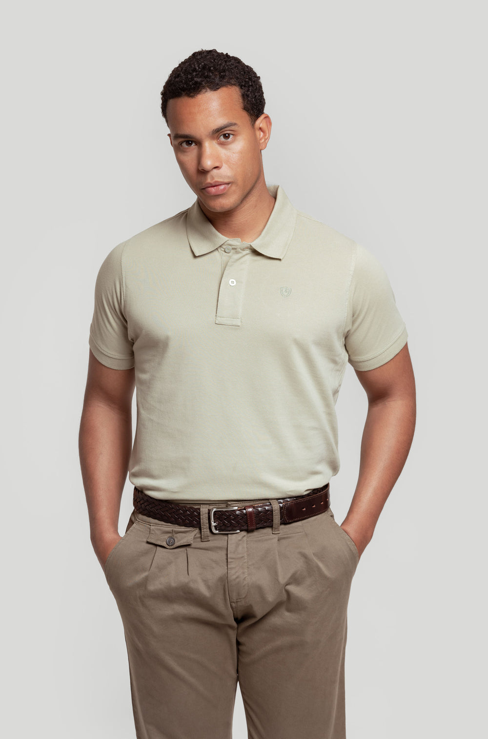 Polo Escudo Pistacho