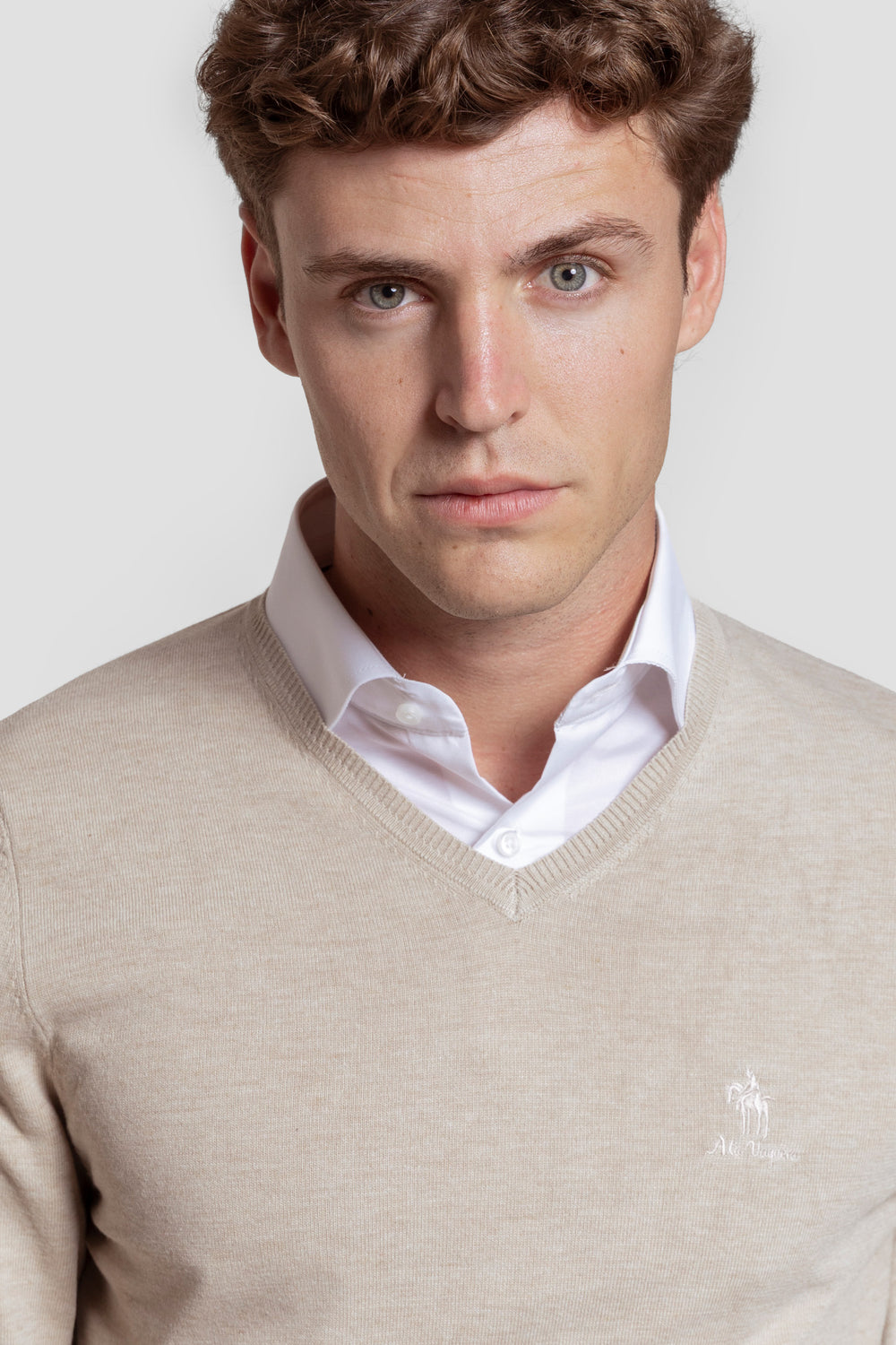 Jersey Cuello Pico Hueso - Raíces