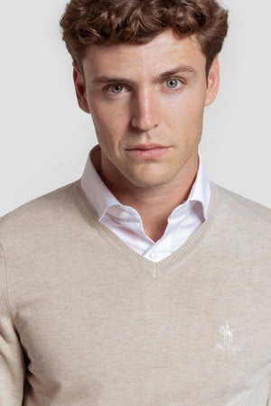 Jersey Cuello Pico Hueso - Raíces