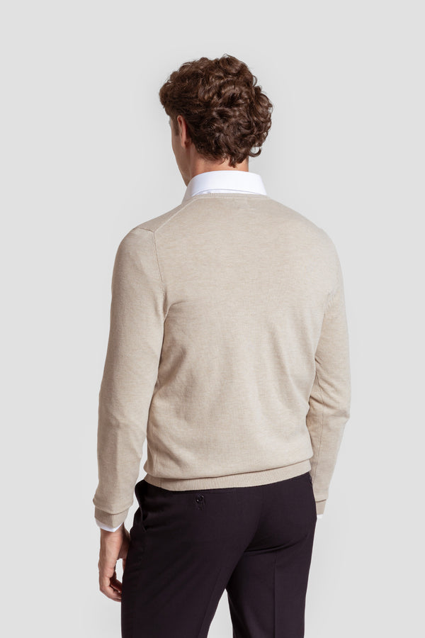 Jersey Cuello Pico Hueso - Raíces