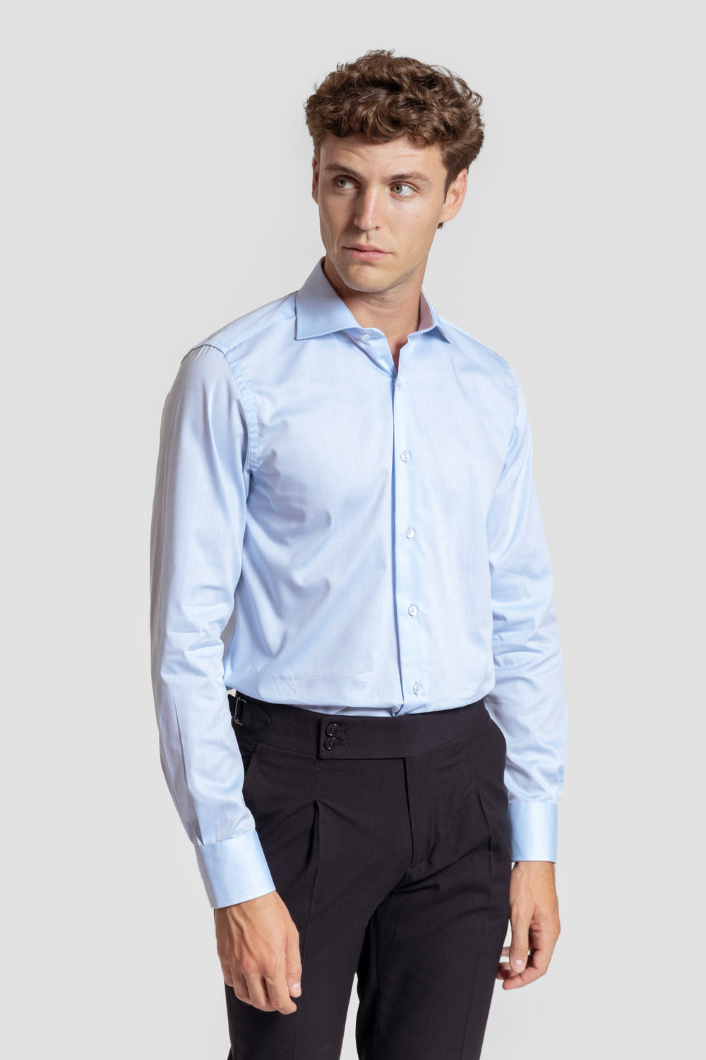 Camisa de Vestir Celeste - Huella