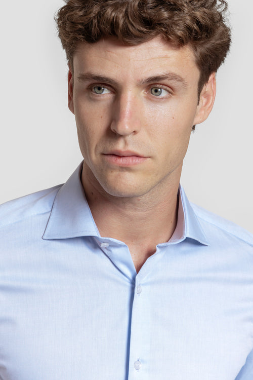 Camisa de Vestir Celeste - Huella