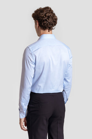 Camisa de Vestir Celeste - Huella