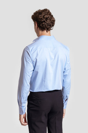 Camisa Vestir Espiga Celeste - Huella