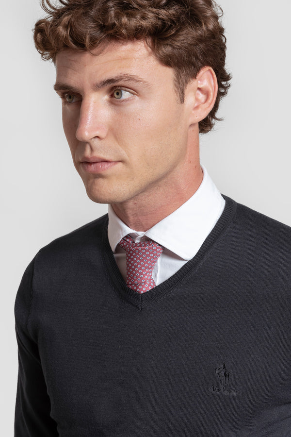 Jersey Cuello Pico Marino - Raíces