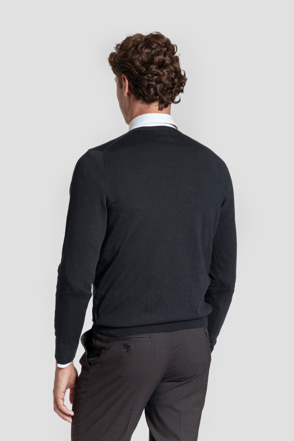 Jersey Cuello Pico Marino - Raíces