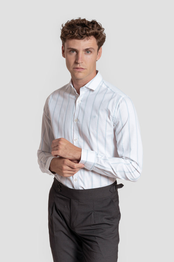 Camisa Rayas Blanca