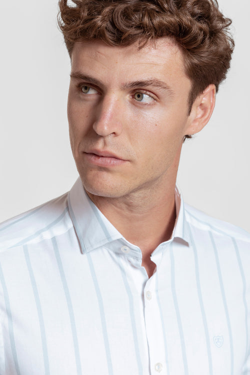 Camisa Rayas Blanca