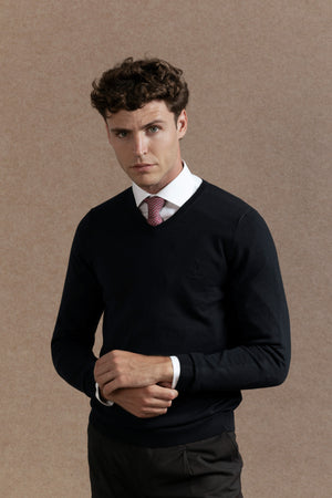 Jersey Cuello Pico Marino - Raíces