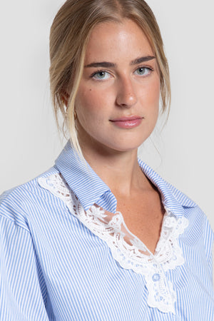 Camisa Rayas Bordado