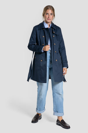 Gabardina Larga Marino - Huella