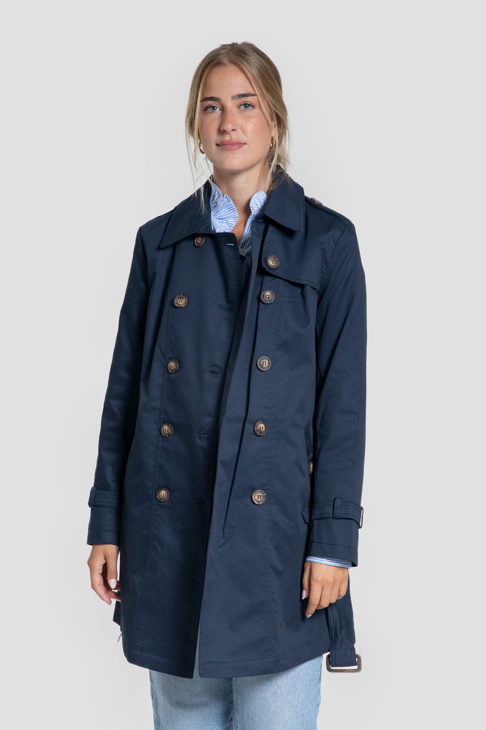 Gabardina Larga Marino - Huella