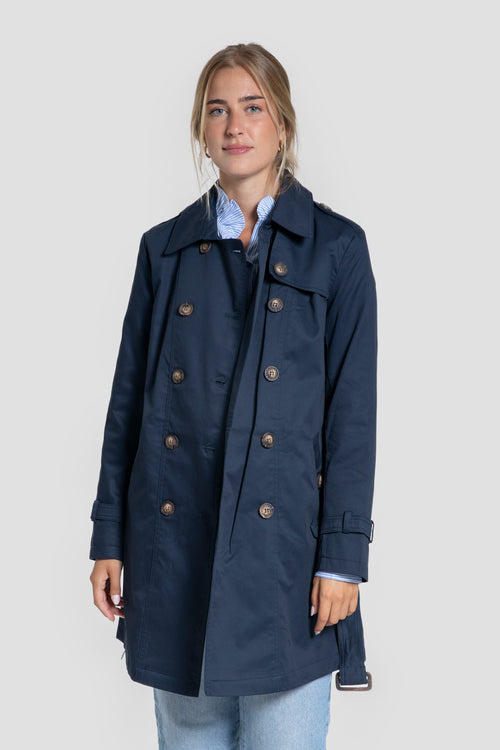 Gabardina Larga Marino - Huella