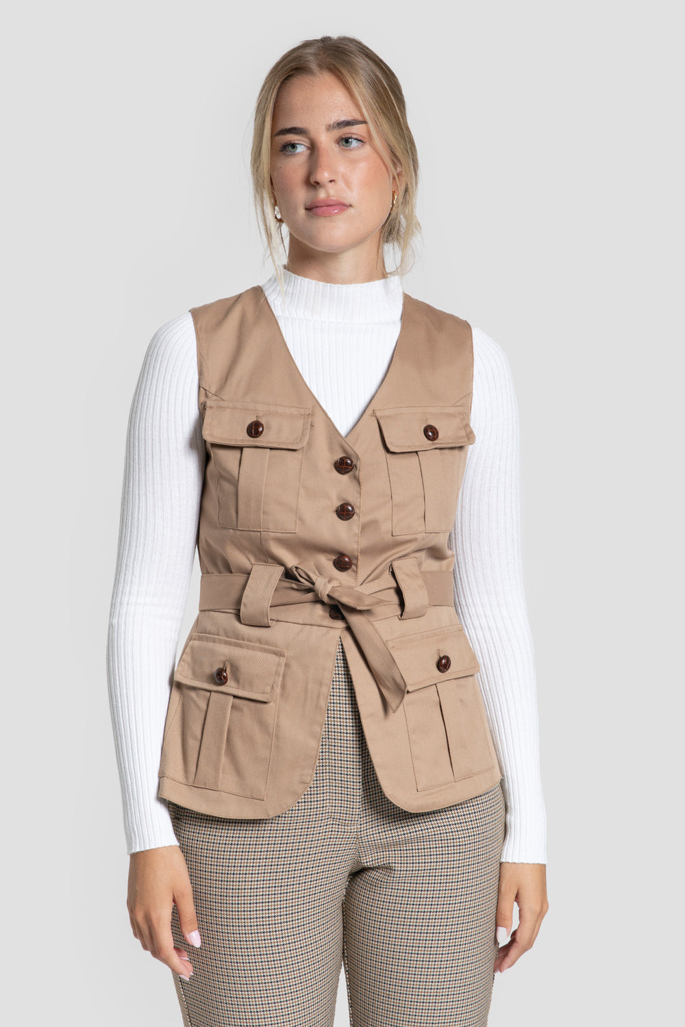 Chaleco Manuela Camel - Brío