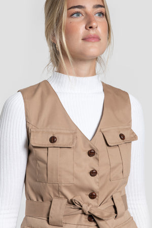 Chaleco Manuela Camel - Brío