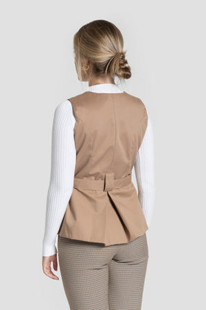 Chaleco Manuela Camel - Brío