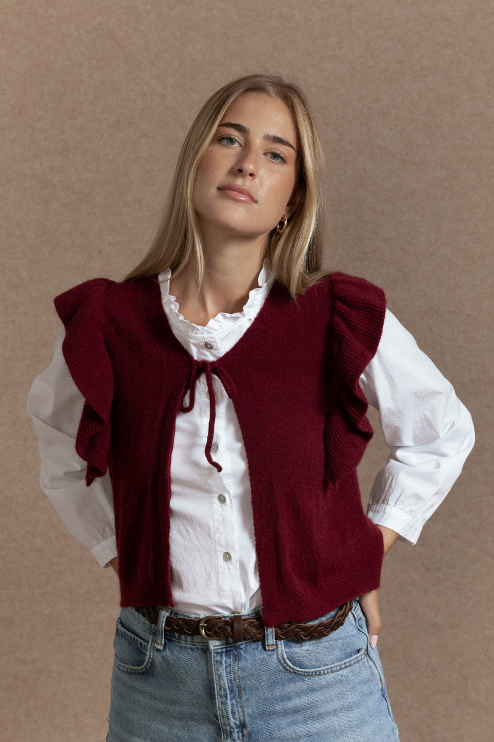 Jersey Punto Volante Burdeos - Legado