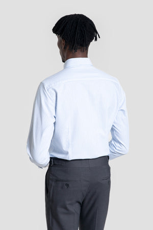 Camisa Custom Fit Oxford Índigo