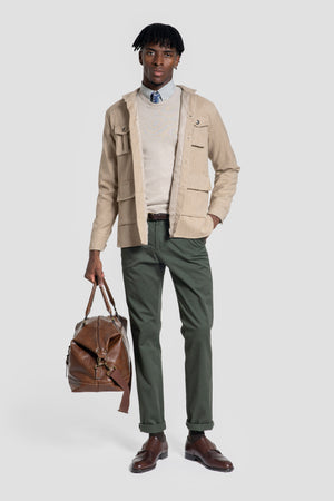 Jersey Cuello Caja Hueso - Raíces