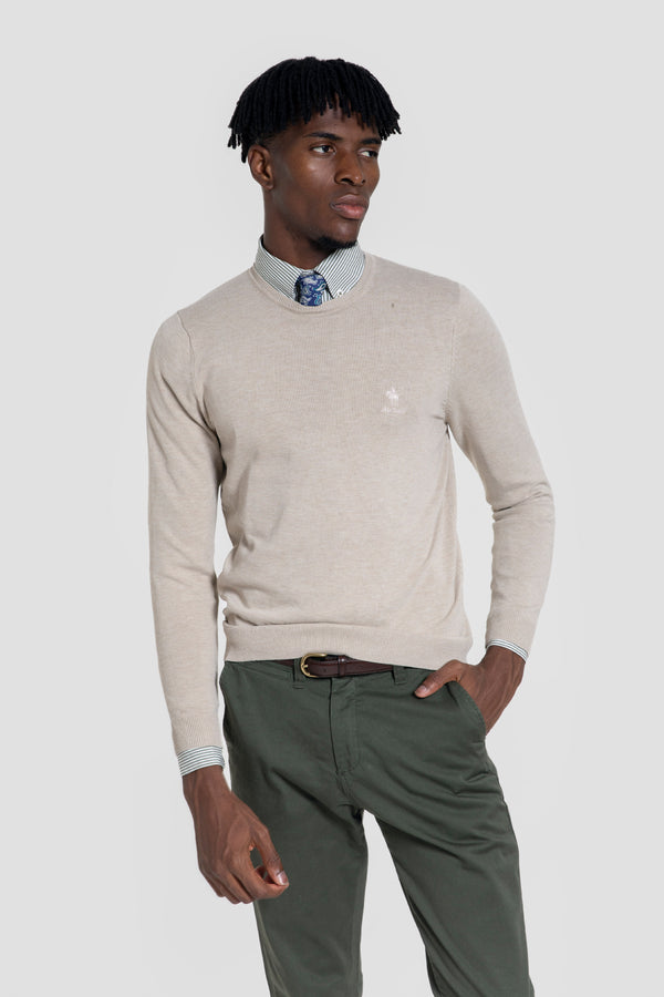 Jersey Cuello Caja Hueso - Raíces